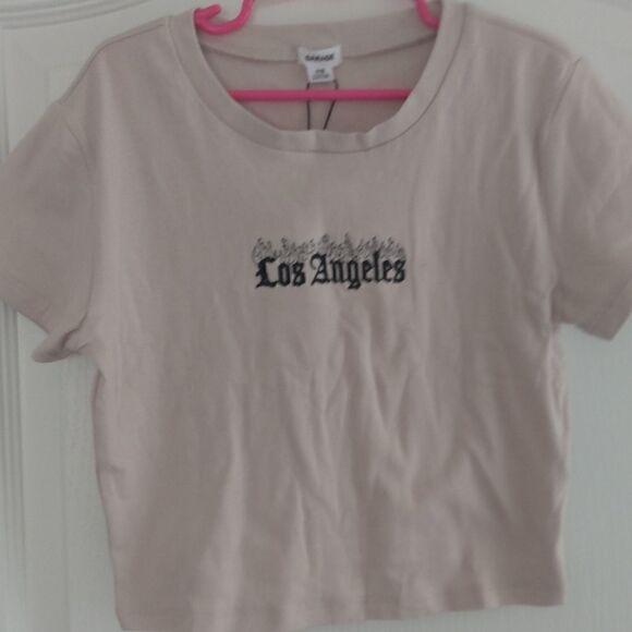 garage los angeles cropped tee - Picture 1 of 4
